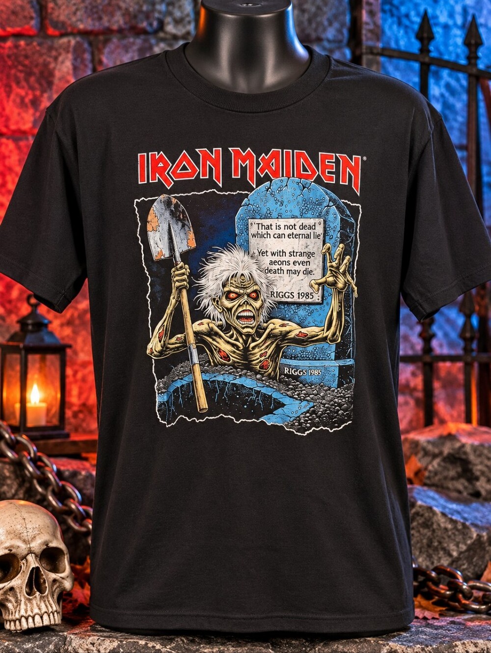 Iron Maiden Black Tshirt 2XL NEW